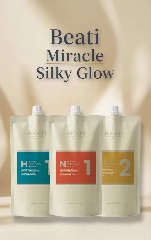 Составы Beati Miracle Silky Glow: пакеты H, N и нейтрализатор L по 400 мл